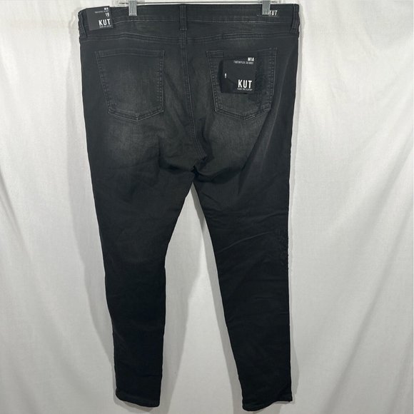 NWT‎ Kut From The Kloth [ 16 ] Mia Embroidered Toothpick Skinny Jeans Grey - Picture 9 of 16